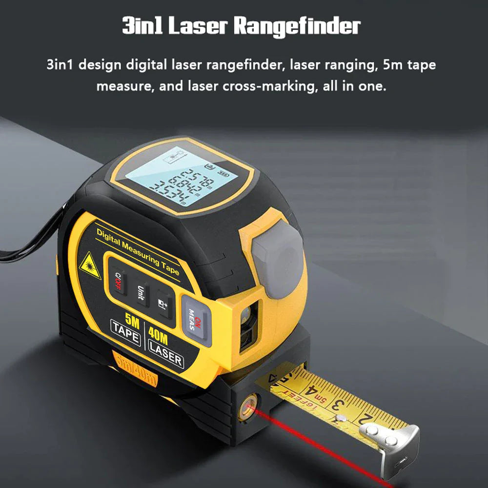 RooYard™ 3 In 1 Laser Tape Measure
